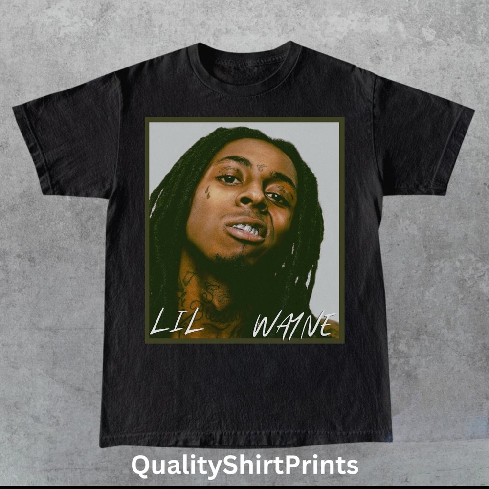 New Lil Wayne Print Gildan T-Shirt